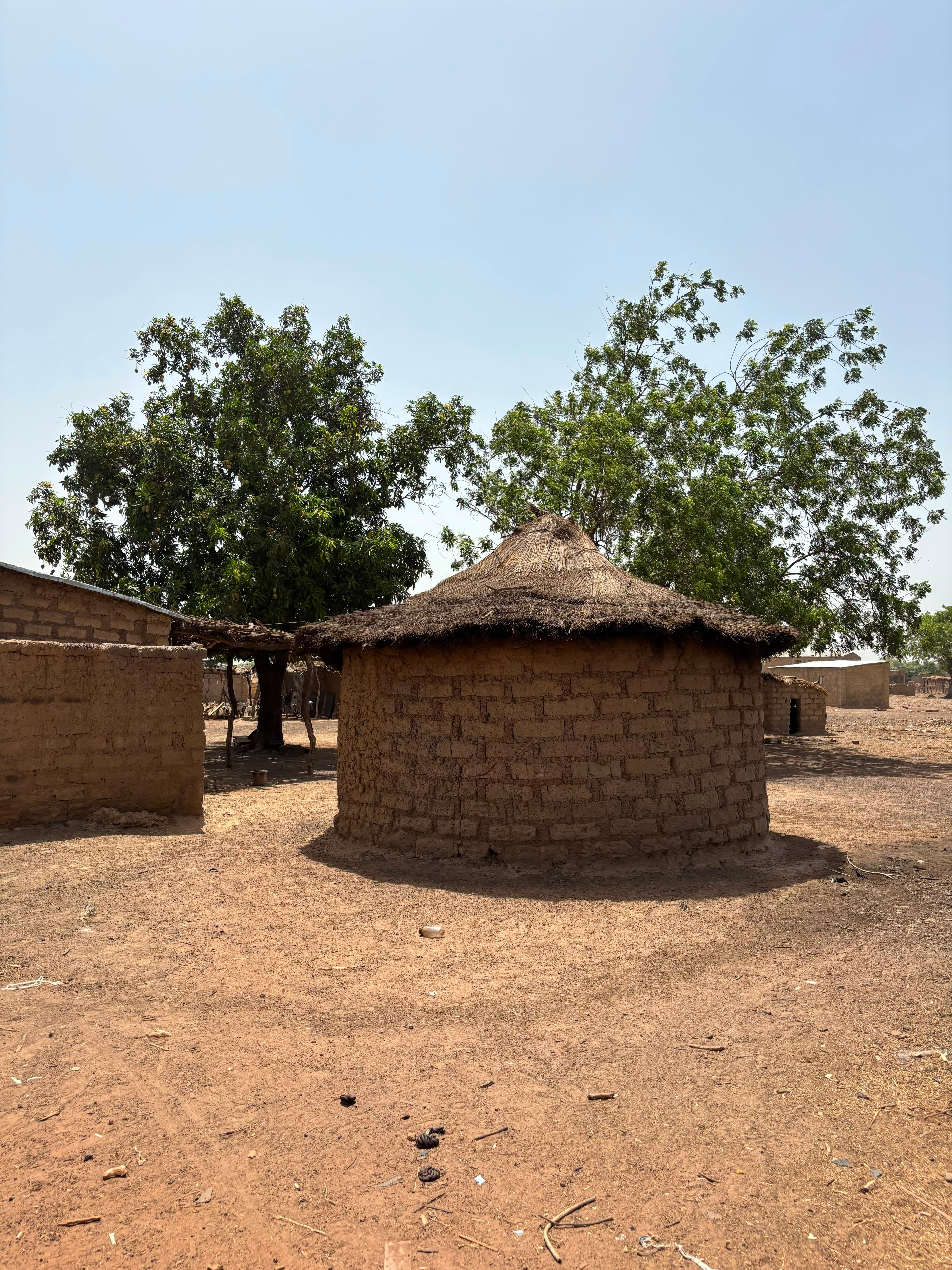 Case traditionnelle dans un village au Mali